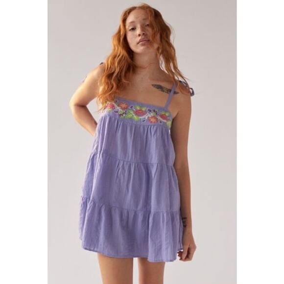 New Urban Outfitters Embroidered Tunic Dress‎ - Picture 1 of 7